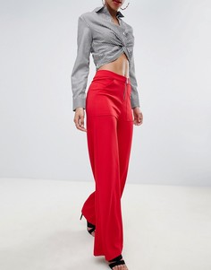Широкие брюки с молниями Boohoo - Красный