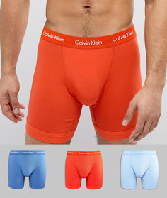 Набор из 3 хлопковых боксеров-брифов Calvin Klein - Мульти