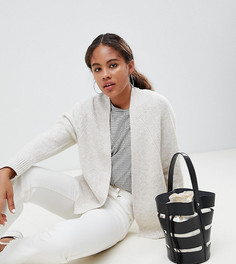 Пушистый кардиган ASOS DESIGN Tall - Бежевый