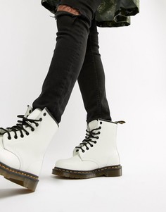 Белые кожаные ботинки Dr Martens 1460 - Белый