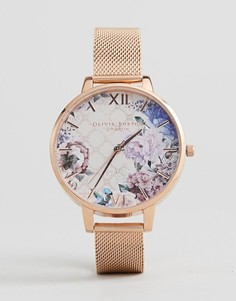 Часы с цветочным принтом Olivia Burton OB16EG86 Glasshouse - Золотой