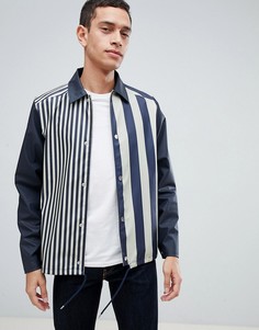 Темно-синяя спортивная куртка в клетку Rains - Темно-синий