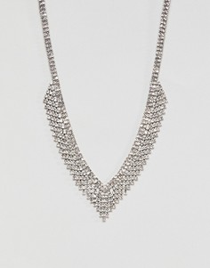 Серебристое ожерелье с отделкой ALDO - Серебряный