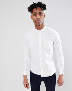 Белая оксфордская рубашка классического кроя с воротником на пуговице Burton Menswear - Белый