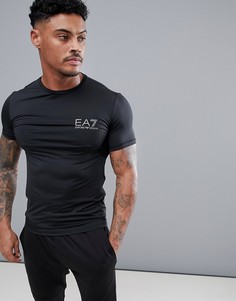 Черная компрессионная футболка EA7 - Черный