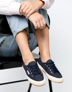 Темно-синие парусиновые кроссовки Superga Cotu Classic 2750 - Темно-синий