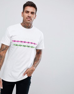 Белая футболка с принтом Finesse Homme boohooMAN - Белый