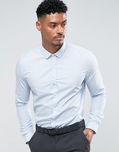Голубая рубашка слим River Island - Синий