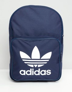Темно-синий рюкзак с логотипом-трилистником adidas Originals DJ2171 - Синий