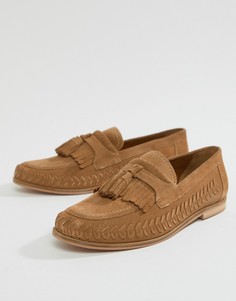Светло-коричневые замшевые лоферы KG By Kurt Geiger - Рыжий