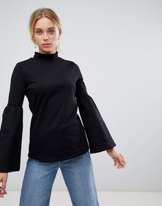 Топ с расклешенными рукавами Glamorous - Черный