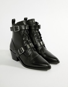 Ботинки с пряжкой AllSaints Lucie - Черный