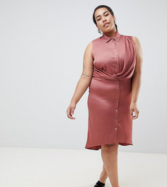 Платье с запахом River Island Plus - Бежевый