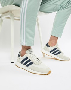 Белые замшевые кроссовки adidas Originals I-5923 Boost B37947 - Белый