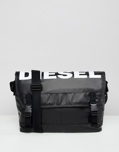 Сумка почтальона с логотипом Diesel F-BOLD - Черный
