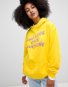 Худи mind your own business Adolescent Clothing - Желтый