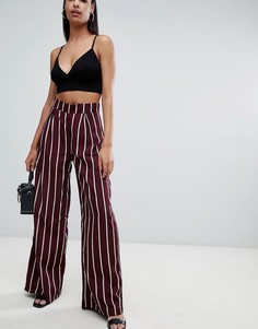 Брюки с широкими штанинами в полоску PrettyLittleThing - Мульти