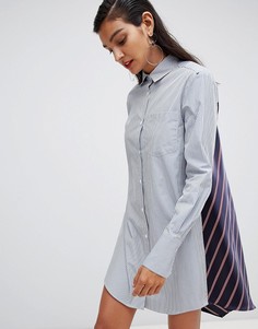 Платье-рубашка в полоску Sportmax Code - Синий