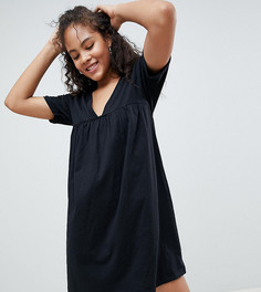 Свободное хлопковое платье ASOS DESIGN Tall Ultimate - Черный