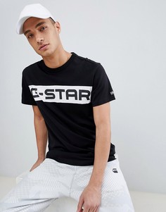 Футболка с логотипом на груди G-Star - Черный