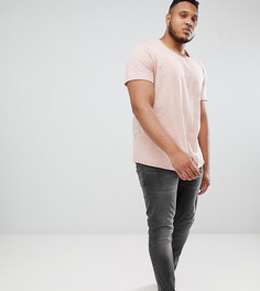 Удлиненная футболка Jack & Jones Essentials Plus Size - Розовый