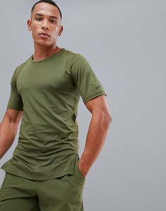 Приталенная футболка хаки в стиле милитари Nike Training AA1591-396 - Зеленый