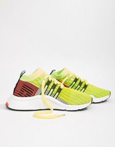 Черно-зеленые кроссовки adidas Originals Eqt Support Mid Adv - Зеленый