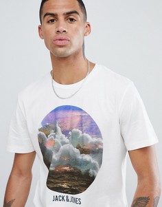 Футболка с принтом Jack & Jones Originals - Белый
