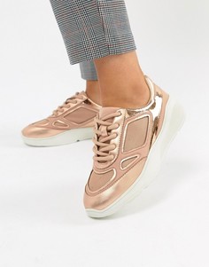 Золотисто-розовые кроссовки Steve Madden Current - Золотой