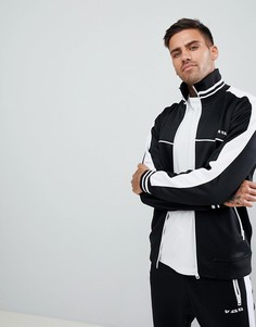 Черная спортивная куртка с полосками по бокам Diesel S-Roots - Черный