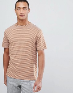 Футболка в полоску Selected Homme - Оранжевый