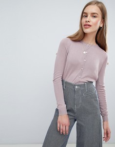 Кардиган с круглым вырезом Brave Soul Thea - Розовый