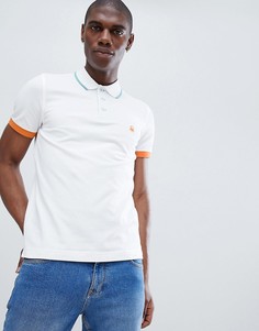 Поло с контрастной отделкой United Colors Of Benetton - Белый