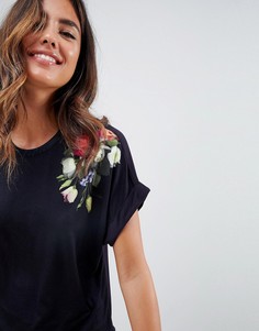 Футболка с цветочным принтом B By Ted Baker Kensington - Темно-синий