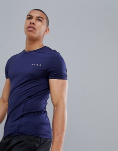 Темно-синяя облегающая футболка ASOS 4505 - Темно-синий