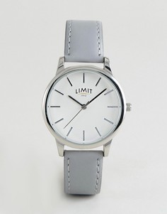 Часы с серым ремешком из искусственной кожи Limit - Серый