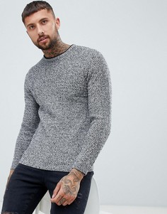 Серый меланжевый фактурный джемпер River Island - Серый
