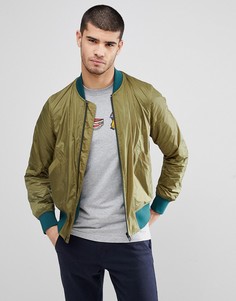 Зеленый бомбер на молнии PS Paul Smith - Зеленый