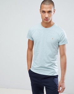 Зеленая футболка из меланжевого трикотажа Farah Gloor - Зеленый