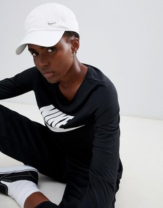 Кепка с логотипом-галочкой Nike - Белый