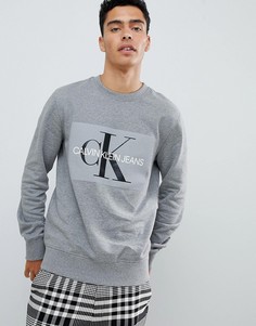 Серый свитшот Calvin Klein Jeans 90s Reissue - Серый