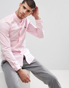 Розовая приталенная рубашка с логотипом PS Paul Smith - Розовый