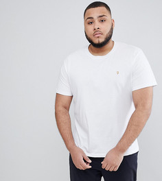 Белая узкая футболка Farah PLUS Farris - Белый