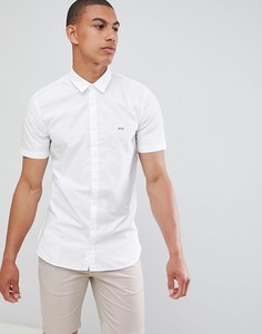 Белая рубашка с короткими рукавами и логотипом Boss Mypop - Белый