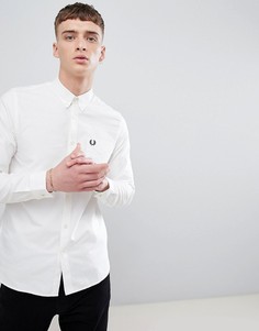 Белая оксфордская рубашка Fred Perry - Белый