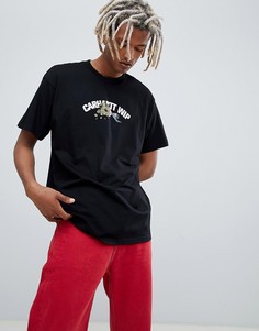 Черная футболка с принтом цветов Carhartt WIP - Черный