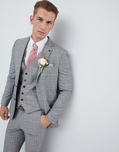 Пиджак в клетку Burton Menswear wedding - Светло-бежевый