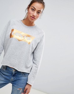 Свитшот с логотипом металлик Levis Gym - Серый Levis®