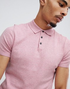 Розовый джемпер с воротником поло Burton Menswear - Розовый