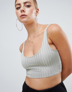 Бралетт в рубчик Missguided - Коричневый